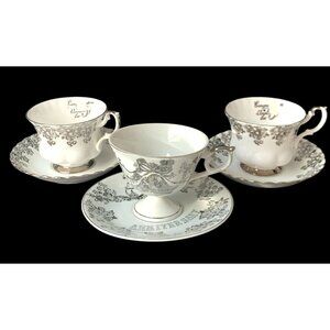 Teacup and Saucer 25th Wedding Anniversary Tea Cup Gift Royal Albert